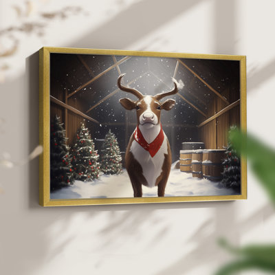 Chirstmas Art-CMXLIV -Framed Print - Restickable