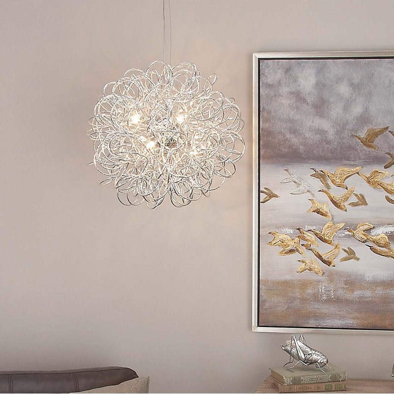 3-Light Unique / Statement Geometric Chandelier