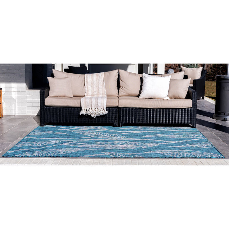 Outdoor Kona Area Rug Garden Color, Rectangle 4' x 6'