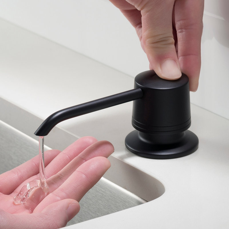 Distributeur de savon, Noir mat