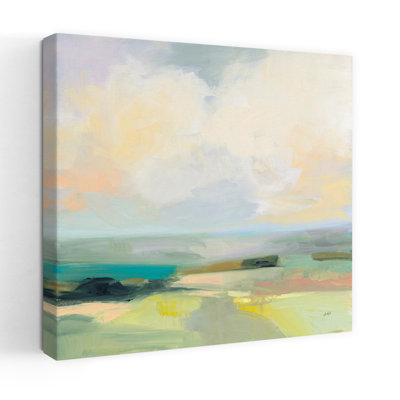 Contemporary Summer Sky Iii With Abstract Blue Art