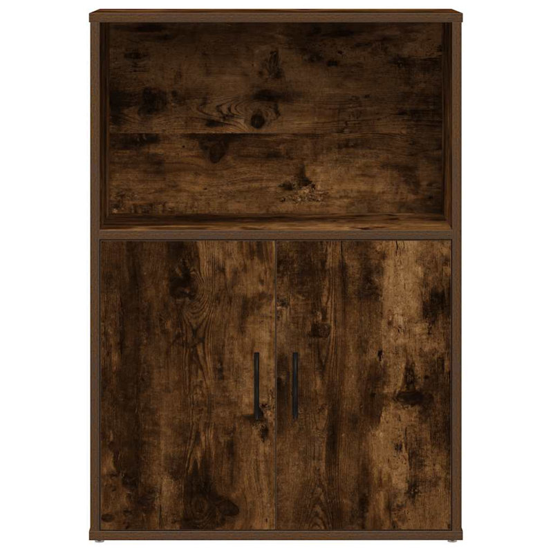 Shevetta 85cm H x 60cm W Bookcase, Smoked Oak