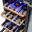 29 Bottle Compressor Wine Cooler, Stainless Steel-24518116