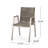 Outdoor Modern Aluminum Dining Chair With Rope Seat (Set Of 2)-599016378