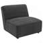 Fauteuil rembourré gris anthracite Ortega-1466901211