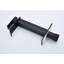 Robinet de lavabo de salle de bain style cascade en noir mat, fonction à poignée simple pour un contrôle fluide du débit d'eau, fabriqué en acier inoxydable avec bec et poignée, aspect noir élégant-121598670