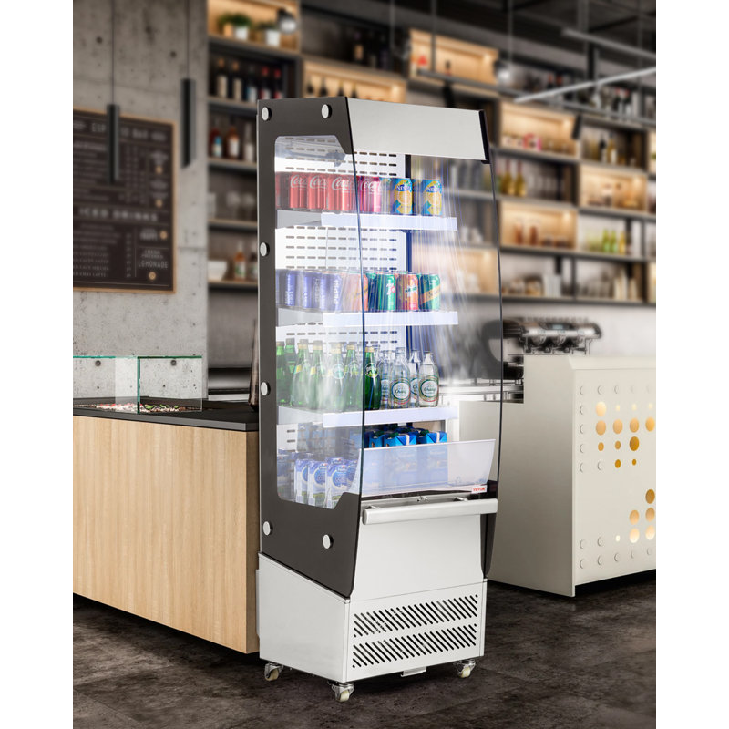 Open Air Merchandiser 3-Tier Display Cooler with Air Curtain 7.8cu.ft.