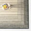 Rectangle Uptown Striped Handmade Hand Tufted Wool Area Rug in Beige/Gray-1256816955