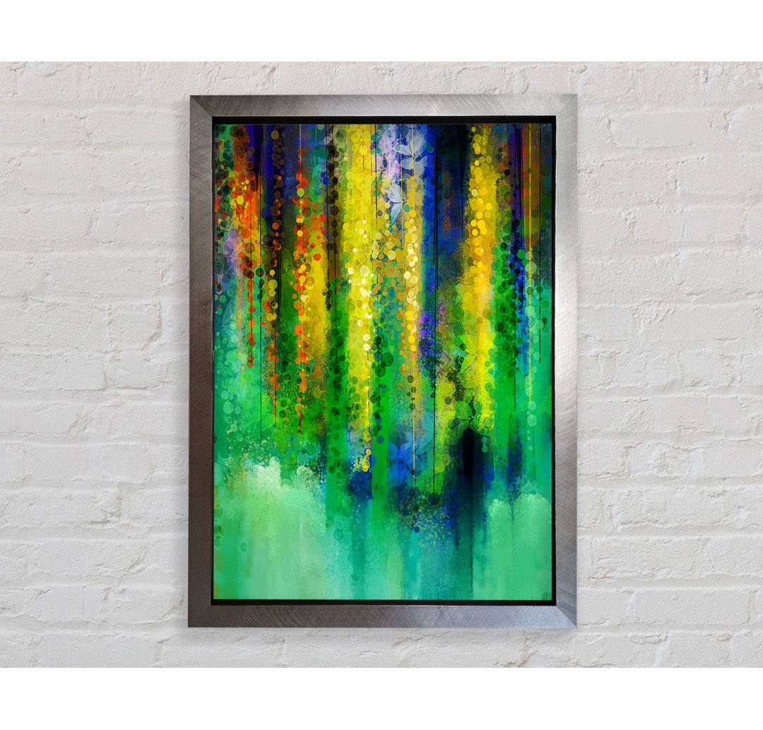 Gerahmtes Leinwandbild Abstract Willow Tree