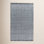 Viewcrest Hand-Woven Slate Blue Striped Rug