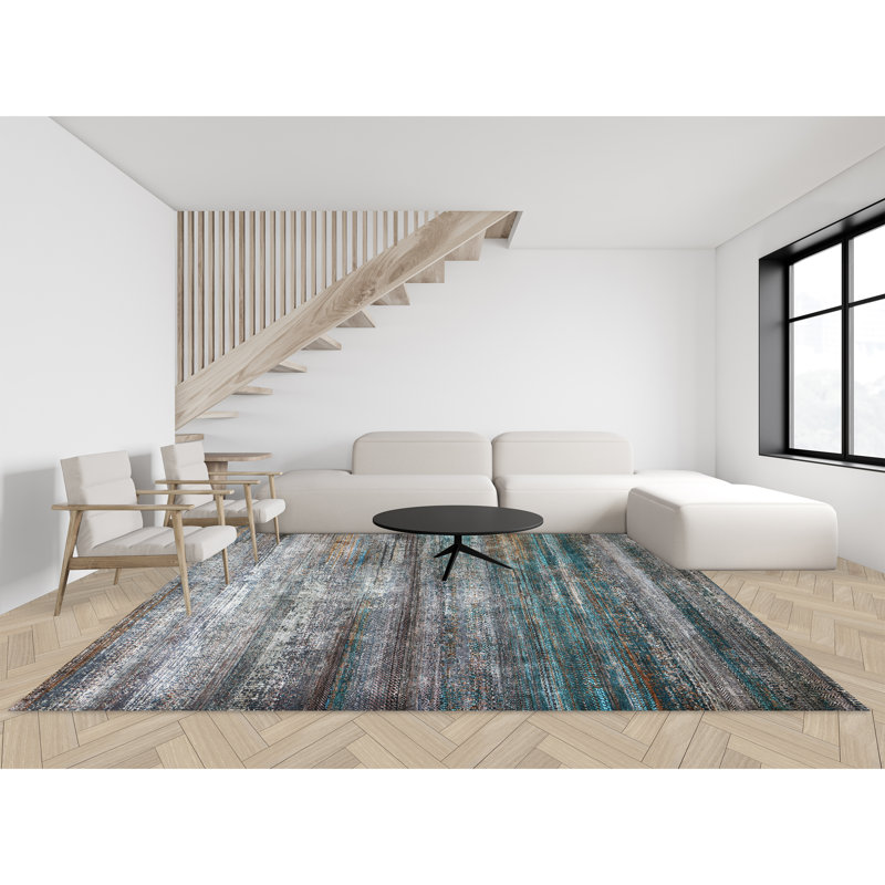 CANS4855RCHMU Wool Area Rug, Rectangle 8' x 10'