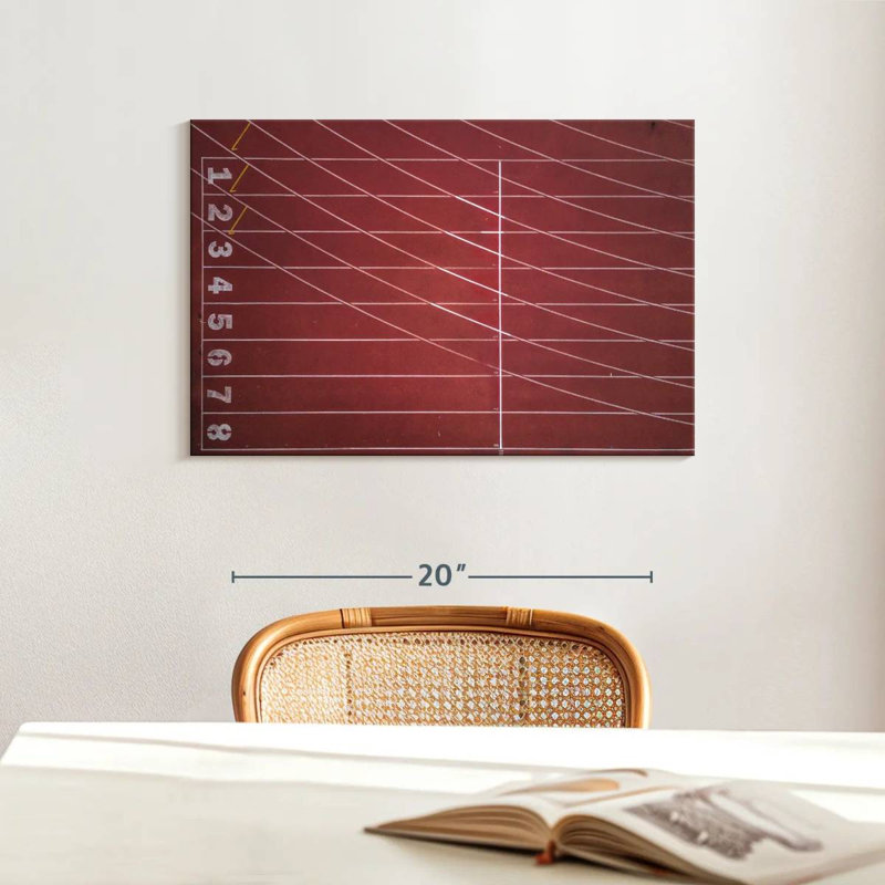 Sireci Empty Track And Field, 16" H x 24" W