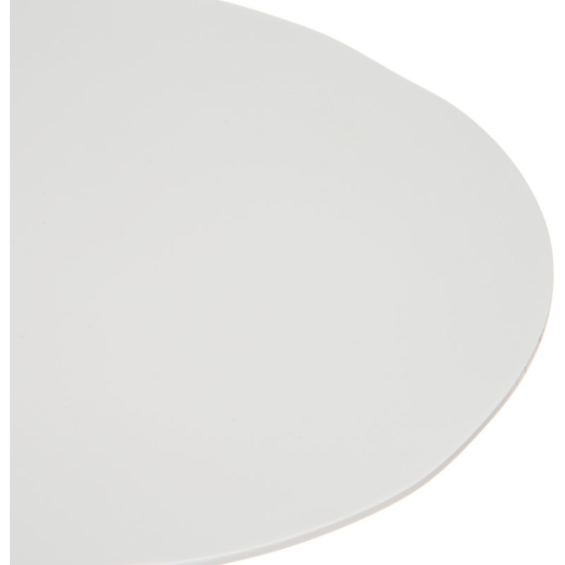 Melamine Rimless Plate 9", Cement, 12 Pack, Gray