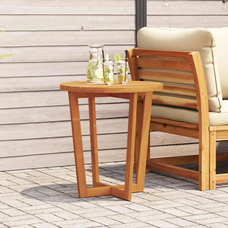 Round Outdoor Side Table, 75cm H x 70cm W x 70cm D