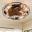 20.4" Bloneva Farmhouse Caged Ceiling Fan with Light Kit and Remote Control Included-1670758969