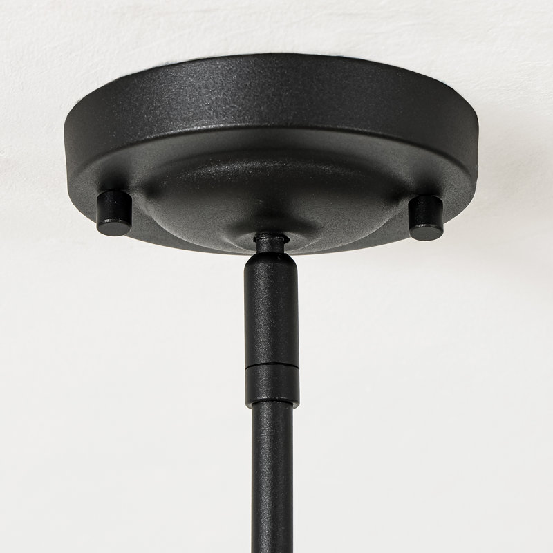 Luminaire suspendu d'extérieur 1 lumière Florence, Noir, Noir