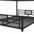 Twin over Full  Space-Efficient L-Shaped Metal Bunk Bed-114355455