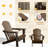 Adirondack Chair, Plastic Adirondack Chairs, HDPE Adirondack Chair, Folding Adirondack Chairs,Outdoor Chairs With Cup Holder For Lawn Patio Deck Fire Pit -Brown-1653980025-1653980029