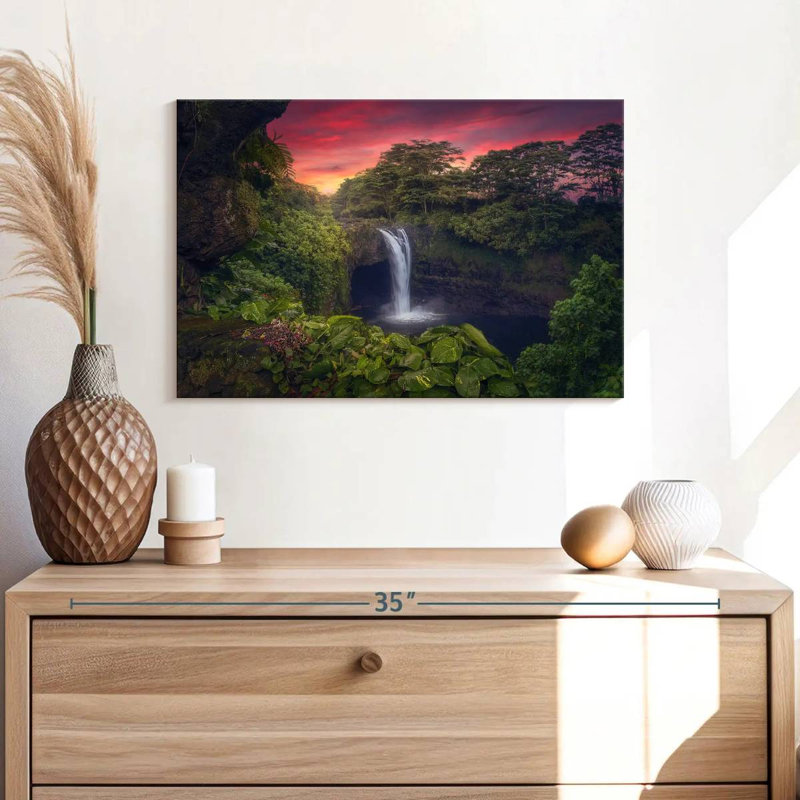 Alvord Rainbow Falls à Hilo, H 16 po x l 24 po