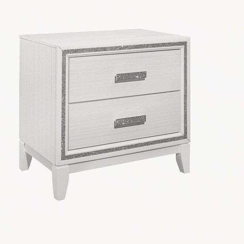 Table de chevet blanche