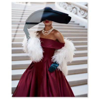 Bride Glamour II Acrylic Print Glam Wall Decor by Notoriart, Ready to Hang, 36 x 45