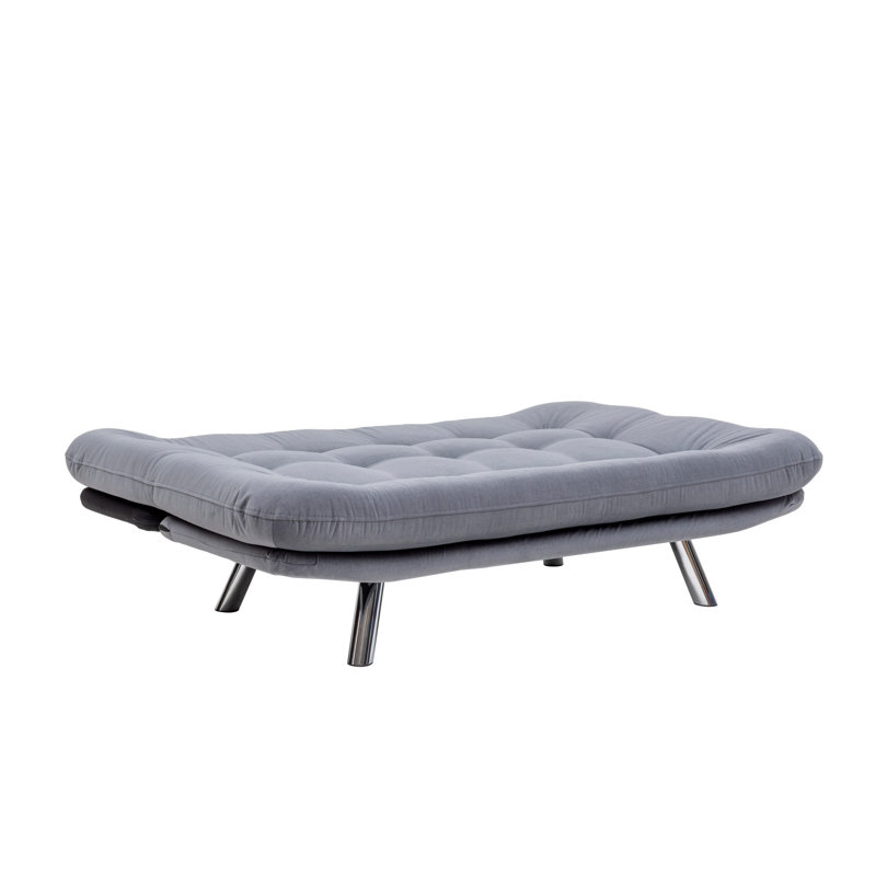 Crestside 68.9" Wide Tight Back Convertible Sofa, Gray Microfiber