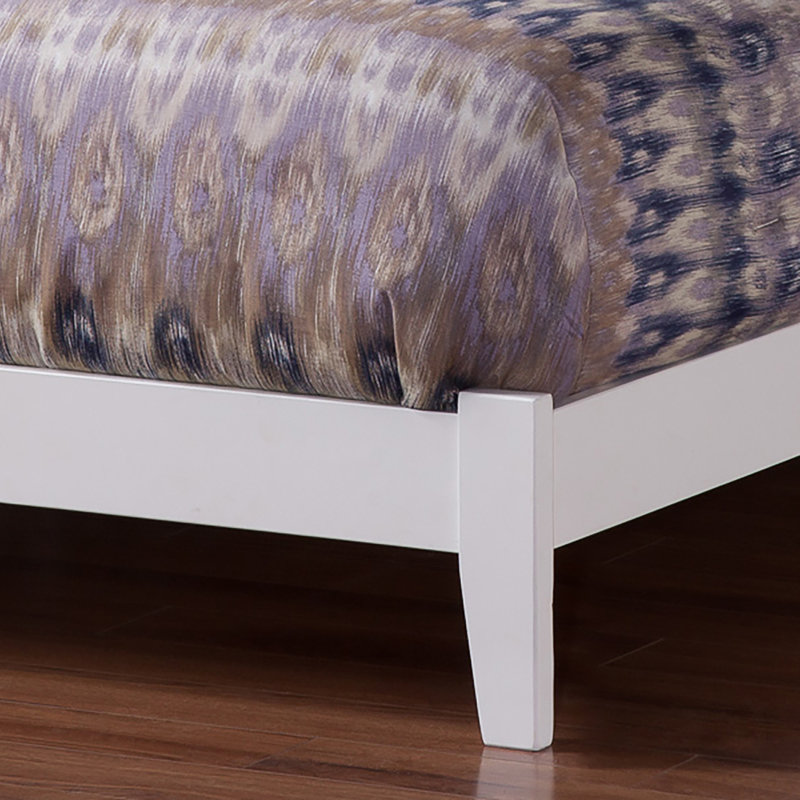 Lit plateforme Madison, Grand, Blanc