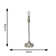 Reselva Brushed Chrome Silver Candlestick Slim Table Lamp Base