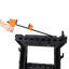 Ensemble de 2 chevalets pliants à pince pliante, capacité de charge robuste de 2 200 lb, chevalet en plastique pour garage, atelier, entièrement assemblé