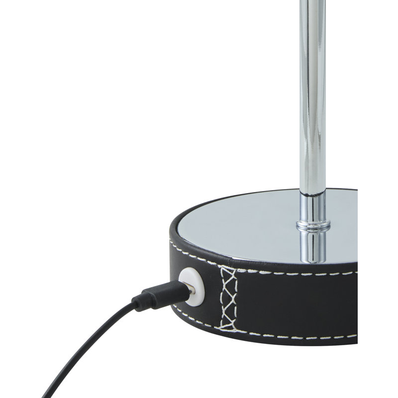 Lampe de table à DEL intégrée Buntin, Noir