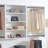 Devi White Wall Mounted Wood Closet System-1924130003