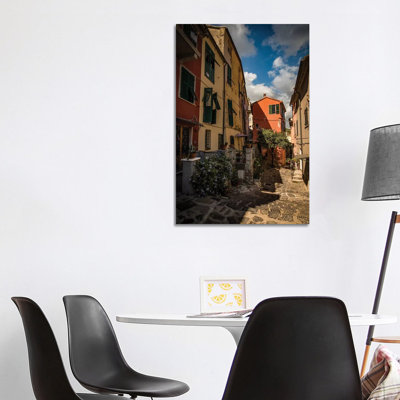 Street Of Porto Venere II by Enzo Romano - Print on Canvas