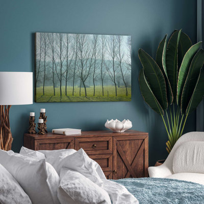 «Misty Normandy Meadow» sur toile par Caroyl La Barge