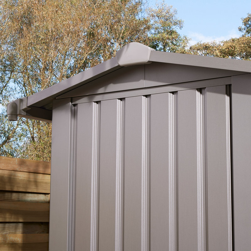 Rowlinson Brentvale 8x4 Premium Apex Metal Shed with Foundation Kit
