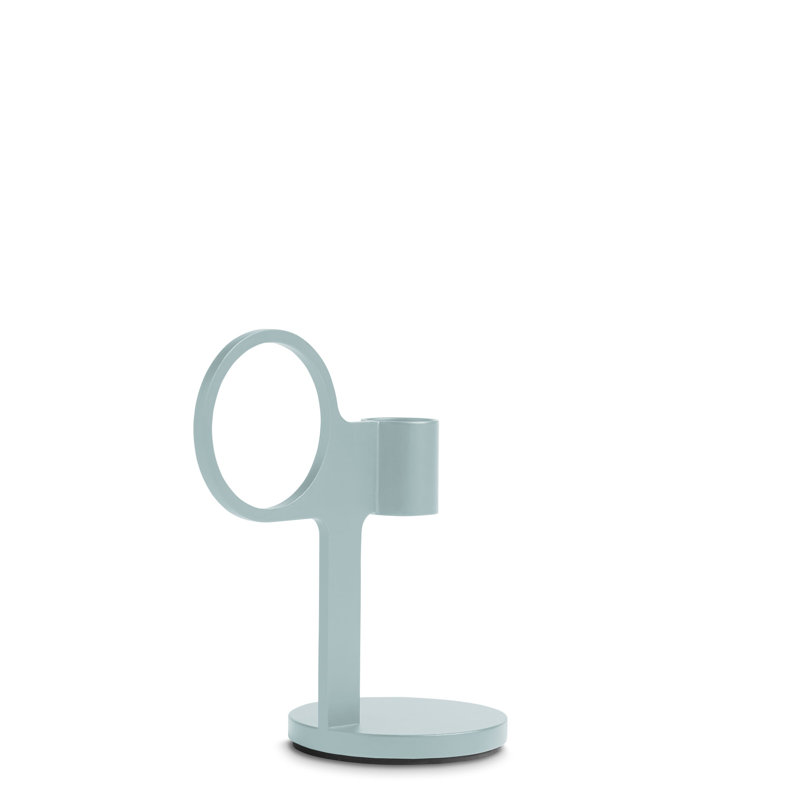 Who Goes There? Candlestick, Putty, 5" H x 4" W 