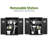 4 ft. W x 2 ft. D Outdoor Wooden Storage Shed with 2 Shelves and Lock-93918014