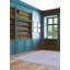 Tapis unique en laine indigo 9 pi 2 po x 11 pi 10 po Hurain Hurain
