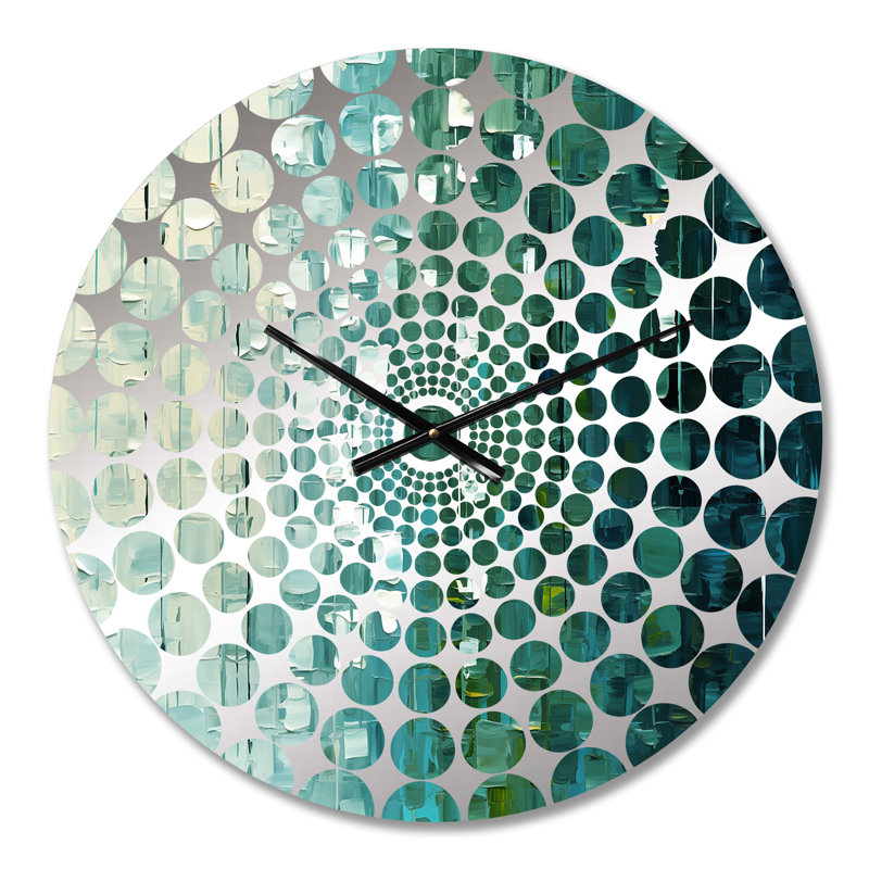 Woekel - Horloge murale peinture abstraite, Médium