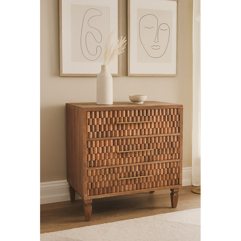 Napeague 83cm W 3 - Drawer Chest of Drawers