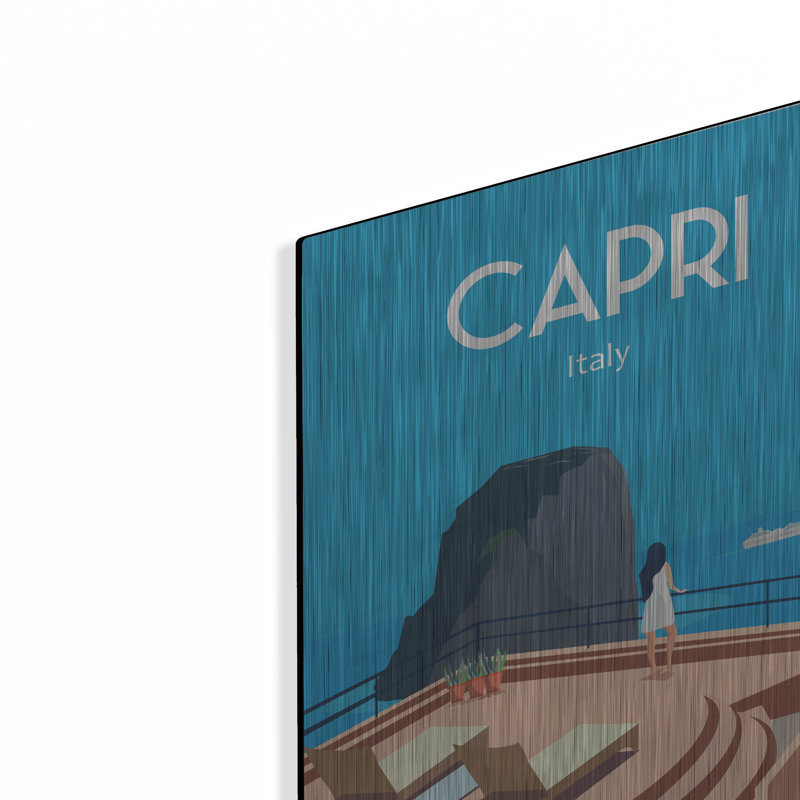  «Capri Italy» par Arctic Frame, art mural en métal, 12 po x 16 po