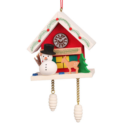 2.5'' Wood Hanging Figurine Ornament