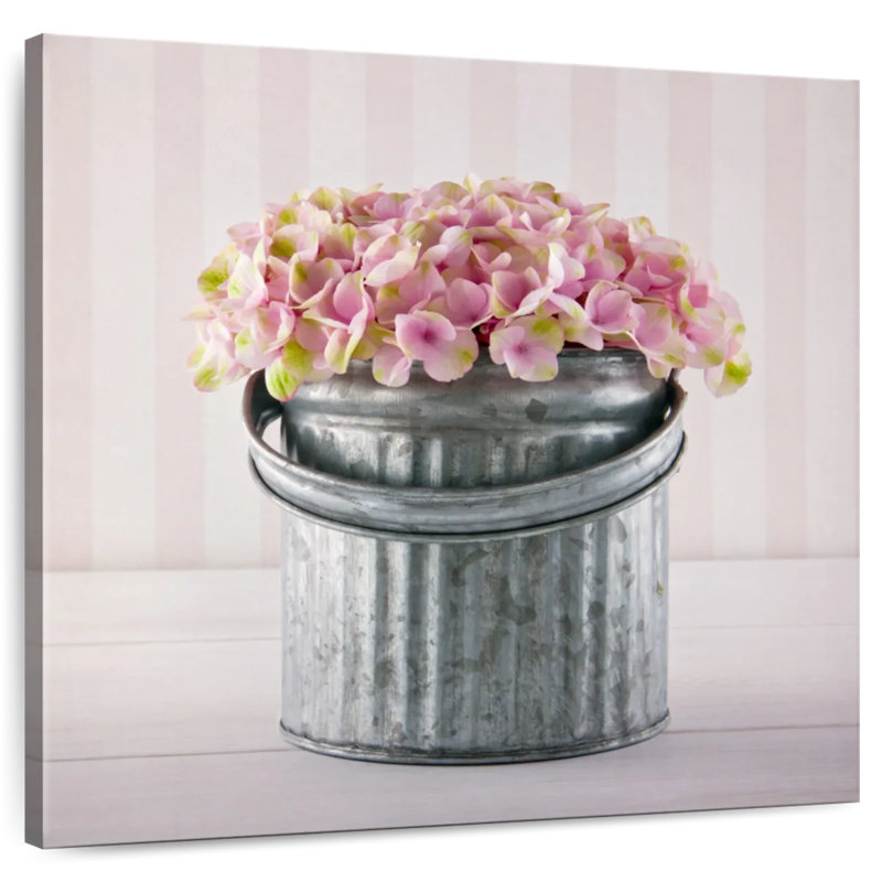 Seau d'hortensias Harnek, H 10 po x l 10 po