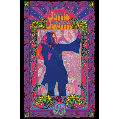  Officially Licensed Janis Joplin - 1967 - Art Poster - 24 x 36 Inch - Decorative Print - Poster Paper - Ready to Frame