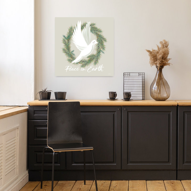 Peace on Earth Dove, art contemporain, H 18 po x l 18 po