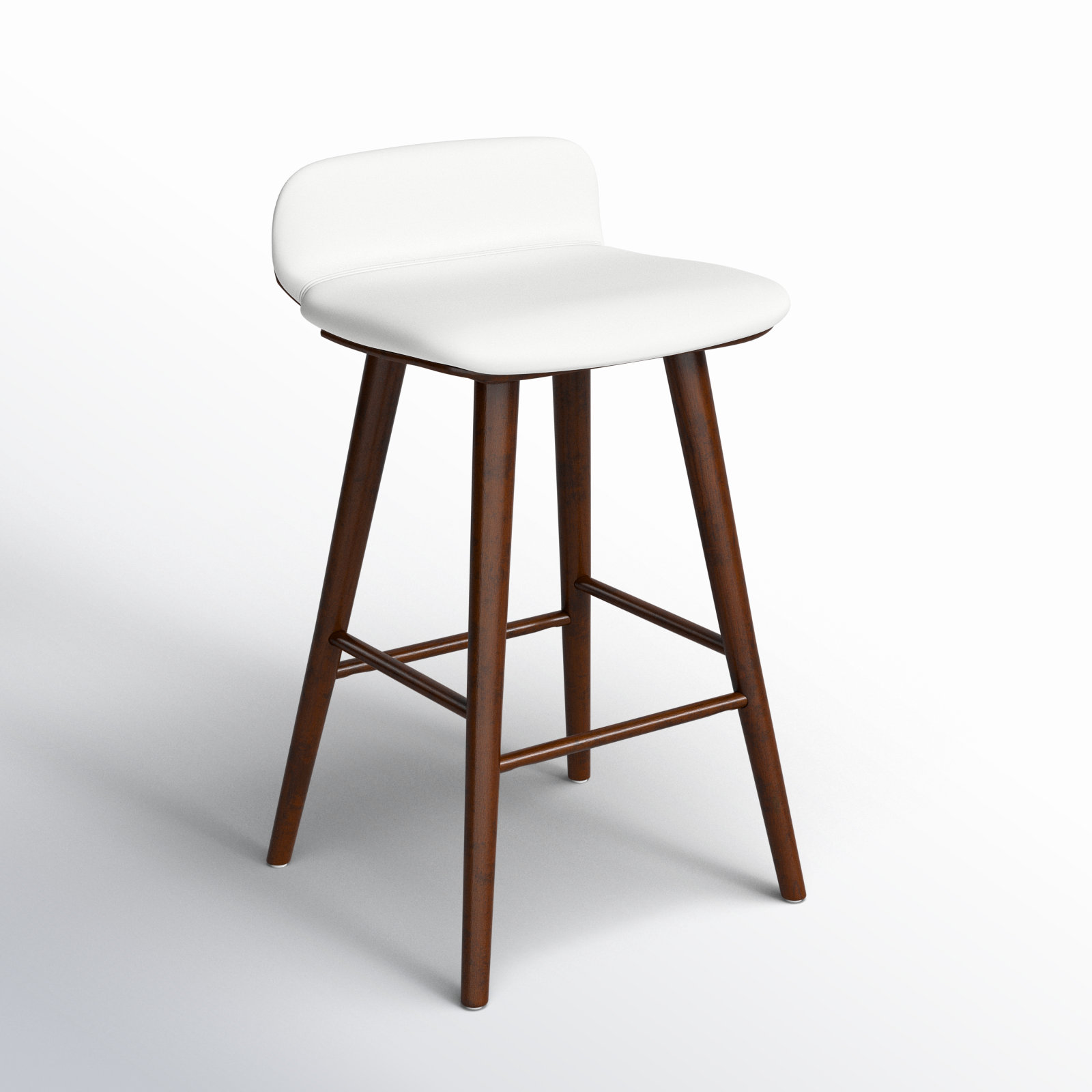Vanya Barstool, White, Short Stool - 28"