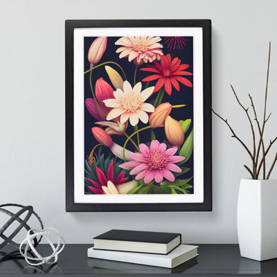 Creative Flowers - Single Picture Frame Print