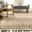 Tapis en jute de laine Akino Tribal-399119925