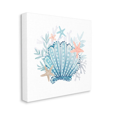 «Marine Clamshell Layered Coral», art mural par Lanie Loreth