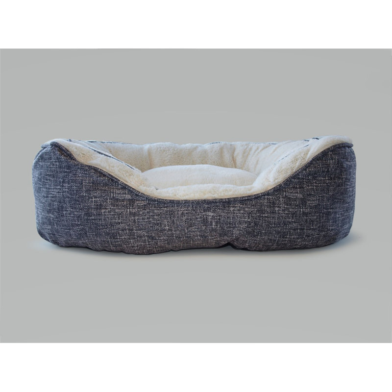 Nedra Bolster Cushion Dog Bed, 20cm H x 120cm W x 100cm D