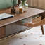 Table basse moderne et créative avec rangement en bois massif